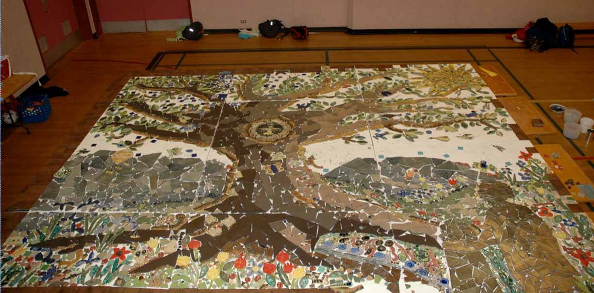 Ecole Quadra - Tree Mosaic